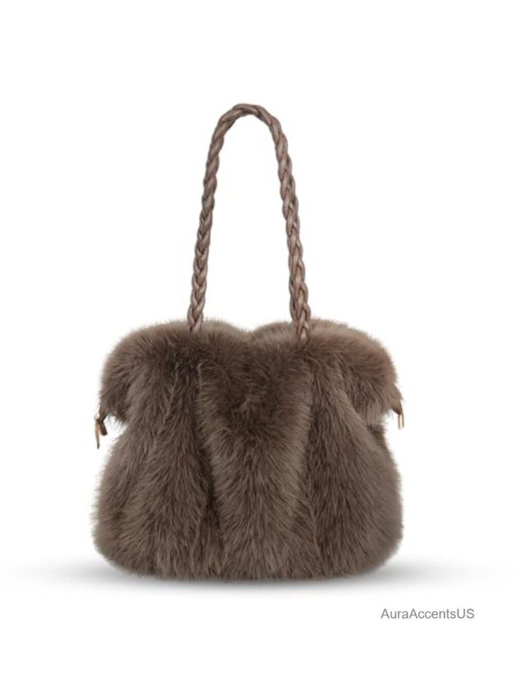 Faux Fur Fluffy Shoulder Bag Soft Plush Winter Handbag